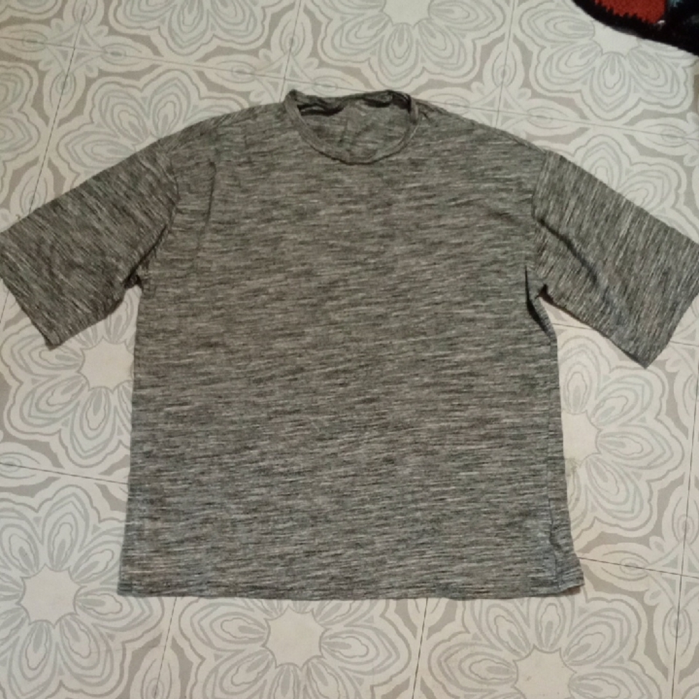 Men's Gray T-Shirt Short Sleeve Crew Neck Sz L Eddie Bauer